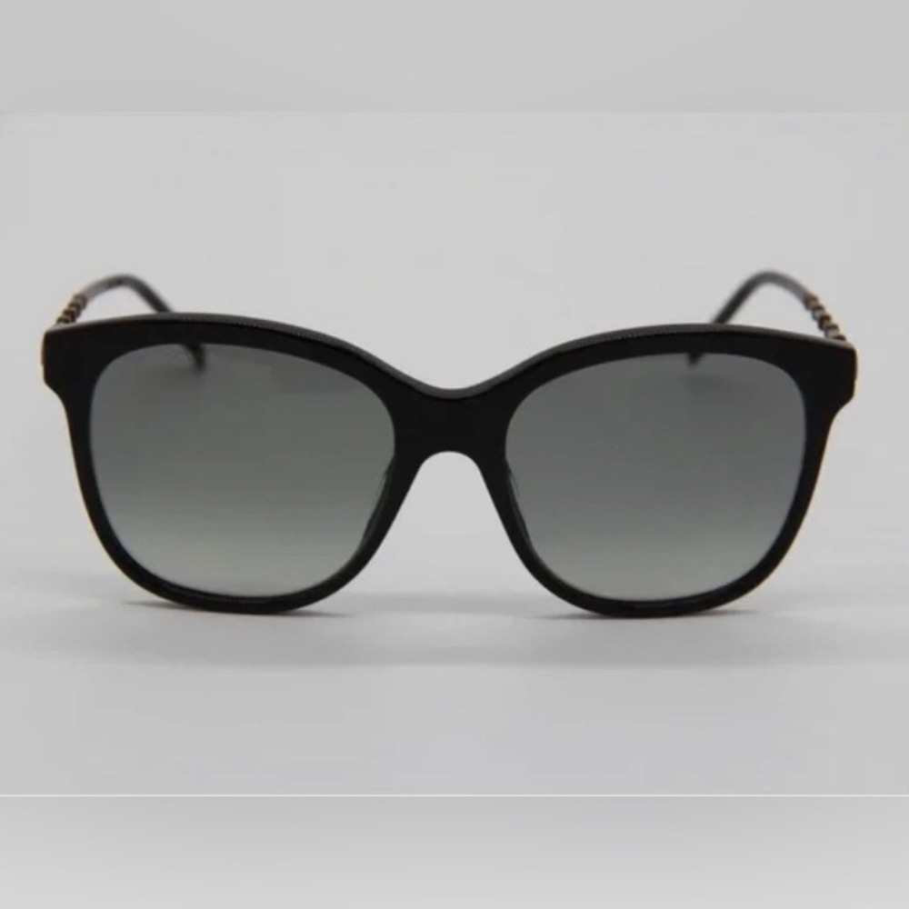 GUCCI WOMENS SQUARE BLACK GOLD GREY SUNGLASSES GG0654S-30008562-001 - Picture 4 of 12